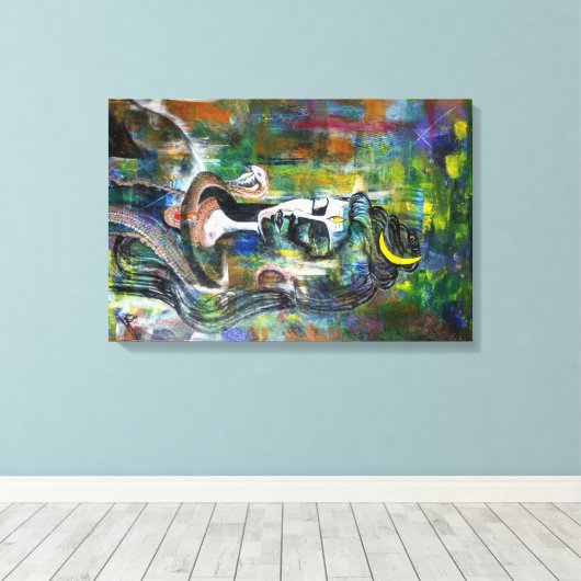 Lord Shiva Canvas Afdruk (Insitu (Houten vloer))