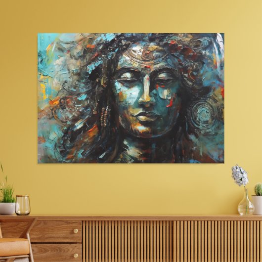 Lord shiva canvas schilderij (Insitu (Woonkamer))