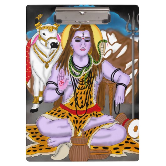 Lord Shiva Clip board Klembord (Voorkant)
