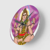 Lord Shiva Clock Ronde Klok (Hoek)