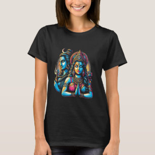 Lord Shiva Durga Hindoe God Mahadeva Goddess Godde T-shirt