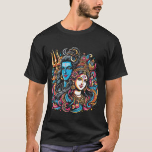 Lord Shiva Durga Hindoe God Mahadeva Goddess Godde T-shirt