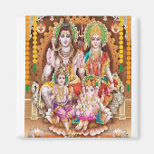 Lord Shiva Family Magnet (Voorkant)