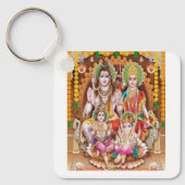 Lord Shiva Family Sleutelhanger (Voorkant)