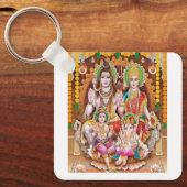 Lord Shiva Family Sleutelhanger (Voorkant)