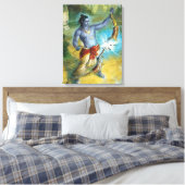 Lord Shiva Hindu God - Ingewikkeld Canvas Afdruk (Insitu (Slaapkamer))