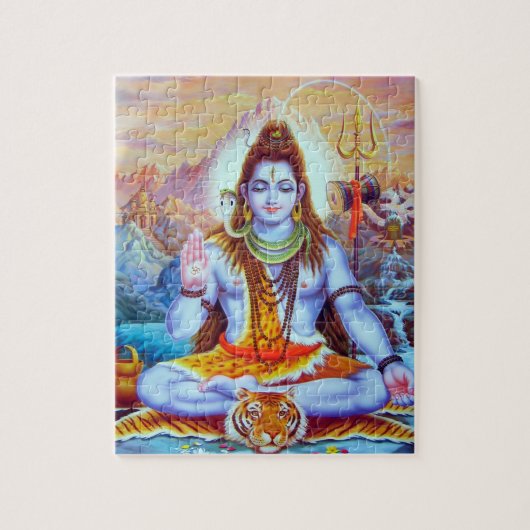 Lord Shiva Hindu Religie Legpuzzel (Verticaal)