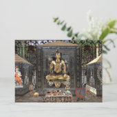 Lord Shiva Hindu Temple Invitation Matte 5 x 7 inc Kaart (Staand voorkant)