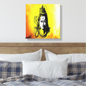 Lord Shiva is een prachtig schilderij op de canvas (Insitu (Slaapkamer))
