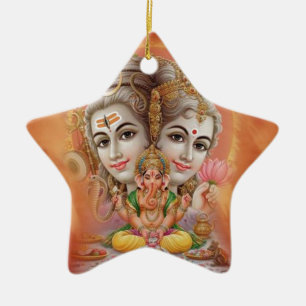 Lord Shiva Keramisch Ornament