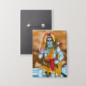 Lord Shiva-knop Button (Voorkant / Achterkant)