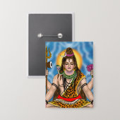 Lord Shiva Knop Button (Voorkant / Achterkant)