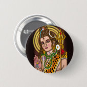 Lord Shiva-knop Ronde Button 5,7 Cm (Voorkant /achterkant)