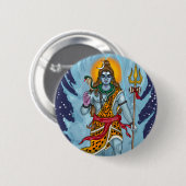 Lord Shiva-knopbadge Ronde Button 5,7 Cm (Voorkant /achterkant)