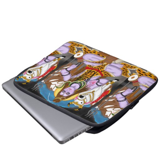 Lord Shiva Laptop Case (Voorkant onderkant)
