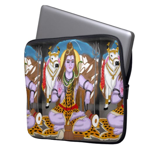 Lord Shiva Laptop Case (Voorkant Links)