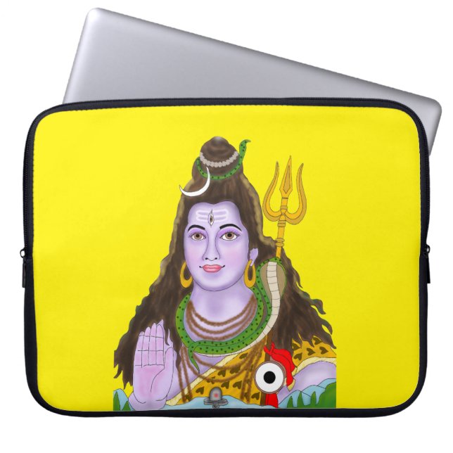 Lord Shiva Laptop Sleeve (Voorkant)