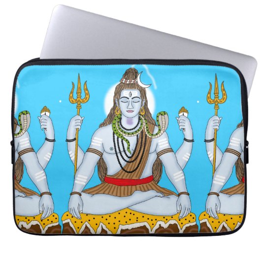 Lord Shiva-laptophoes Laptop Sleeve (Voorkant)