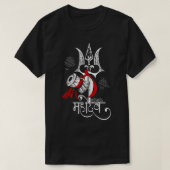 Lord shiva mahadev met trisul t-shirt (Design voorkant)