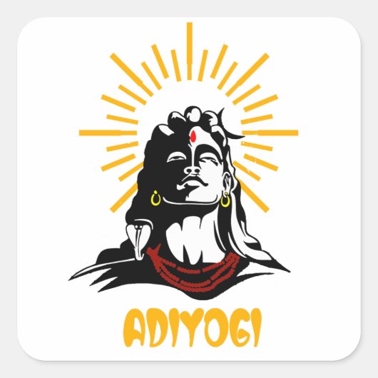 Lord Shiva | Mahadev Vierkante Sticker (Voorkant)