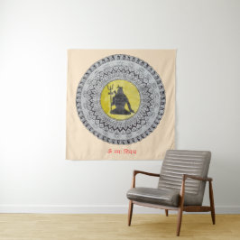 Lord Shiva Mandala Wandtapijt Wandkleed