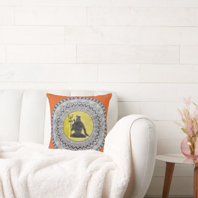 Lord Shiva Mandala Worpillow Kussen (Bank)