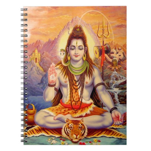 Lord Shiva Meditating notebook Notitieboek (Voorkant)