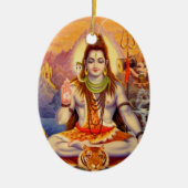 Lord Shiva Meditating Ornament (Voorkant)