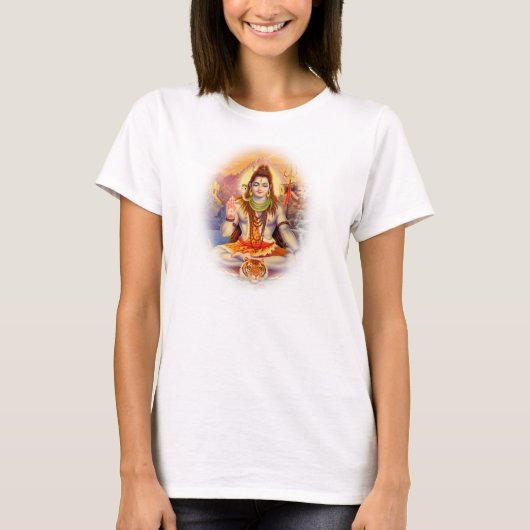 Lord Shiva Meditating T-shirt (Voorkant)
