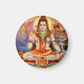 Lord Shiva mediterende magneet