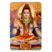 Lord Shiva Mediterende Premium Flexi Magnet Magneet (Verticaal)