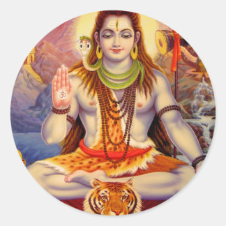 Lord Shiva Mediterende Sticker