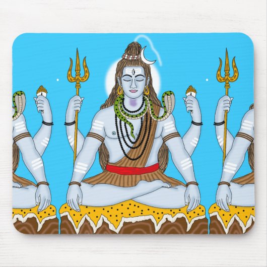 Lord Shiva Mouse Pad Muismat (Voorkant)
