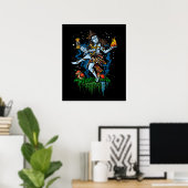 Lord Shiva Nataraja Dancing Hindu God Poster (Thuiskantoor)