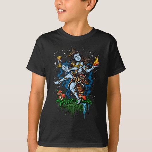 Lord Shiva Nataraja Dancing Hindu God T-shirt (Voorkant)