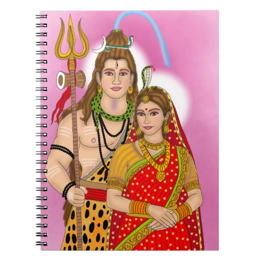 Lord Shiva Parvati Notitieboek (Voorkant)