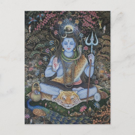 Lord Shiva Post Card Briefkaart (Voorkant)