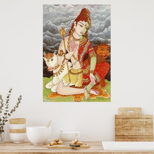 lord shiva poster (Keuken)