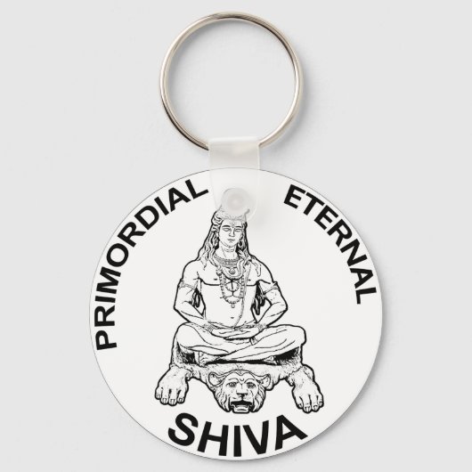 Lord Shiva primordiaal eeuwfeest, Indische God Sleutelhanger (Voorkant)