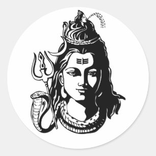 Lord Shiva Ronde Sticker
