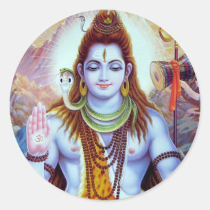 Lord Shiva Ronde Sticker