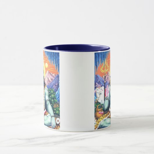 Lord Shiva - Samadhi Trishula Design Mok (Midden)