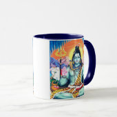 Lord Shiva - Samadhi Trishula Design Mok (Voorkant rechts)