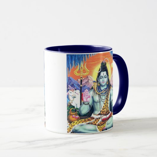 Lord Shiva - Samadhi Trishula Design Mok (Voorkant rechts)