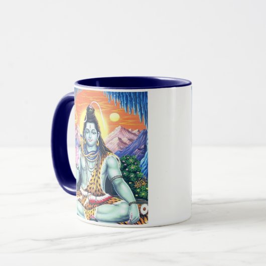 Lord Shiva - Samadhi Trishula Design Mok (Voorkant links)