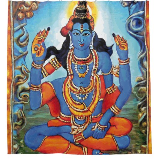 Lord Shiva - Shower Curtain Douchegordijn (Voorkant)