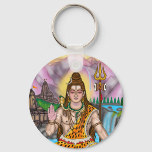 Lord Shiva spirituele hindoeïstische godheid aange Sleutelhanger