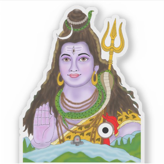 Lord Shiva Sticker (Voorkant)