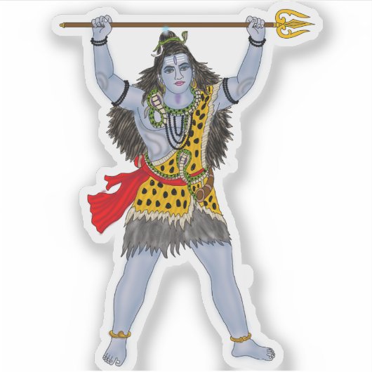 Lord Shiva Sticker (Voorkant)