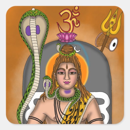 Lord Shiva Sticker (Voorkant)